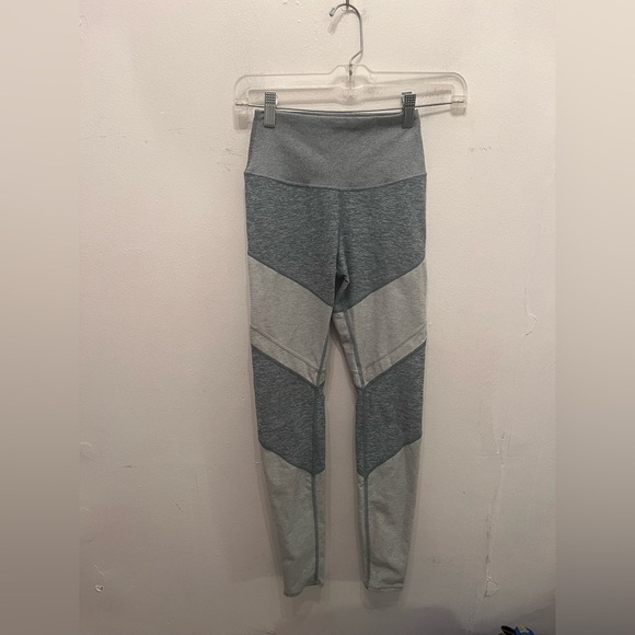 Alo Yoga Sheila Alosoft Heathered Seagrass 28" High Waist Legging Extra Small - Picture 3 of 5